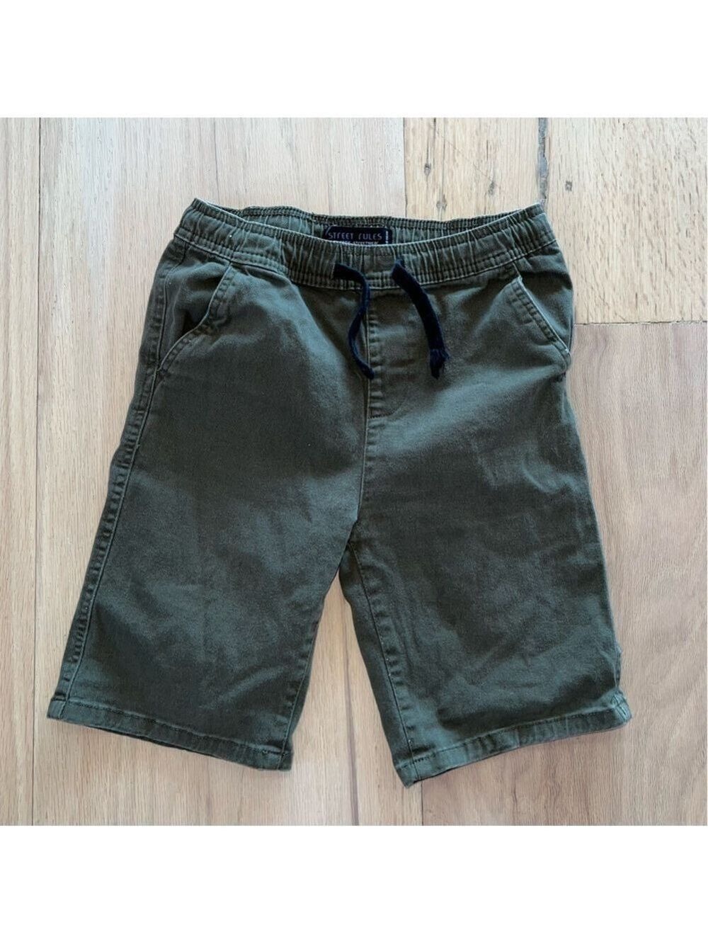 Street Rules Olive Green Little Boys Shorts Size 12